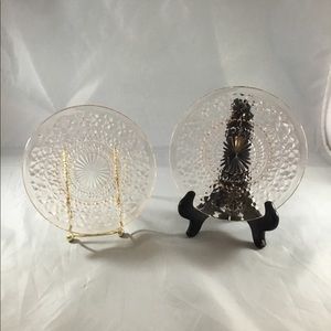 Vintage Pink Depression Glass Plates